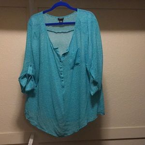 Bird Print Sheer Blouse